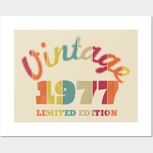 Vintage 1977 Limited Edition | Born In 1977 Posters and Art